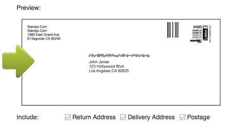 how to print addresses on envelopes without word